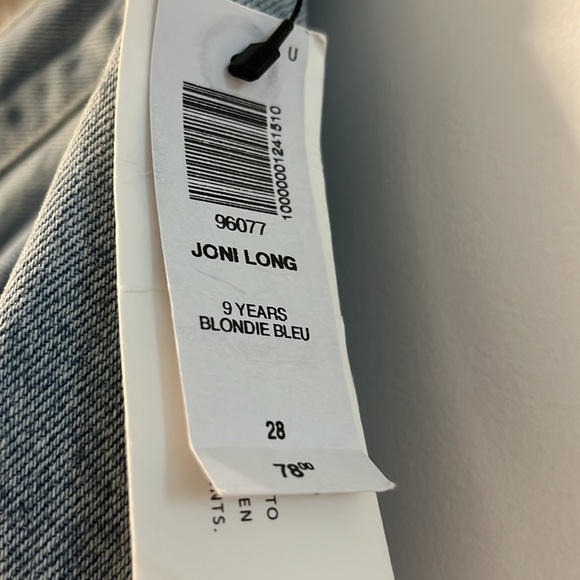 NWT Aritzia Long Denim Shorts - Picture 4 of 5